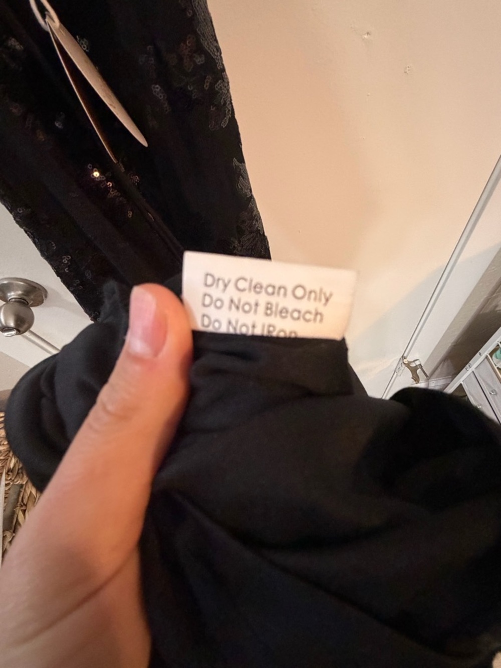NWT Selfie Leslie Haylan Sequin Backless Midi Dress Black Strappy Slit XS - Picture 9 of 9
